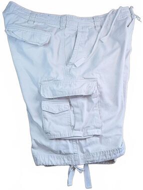 Wear First Men's White Cargo Shorts Size 40 100% Cotton